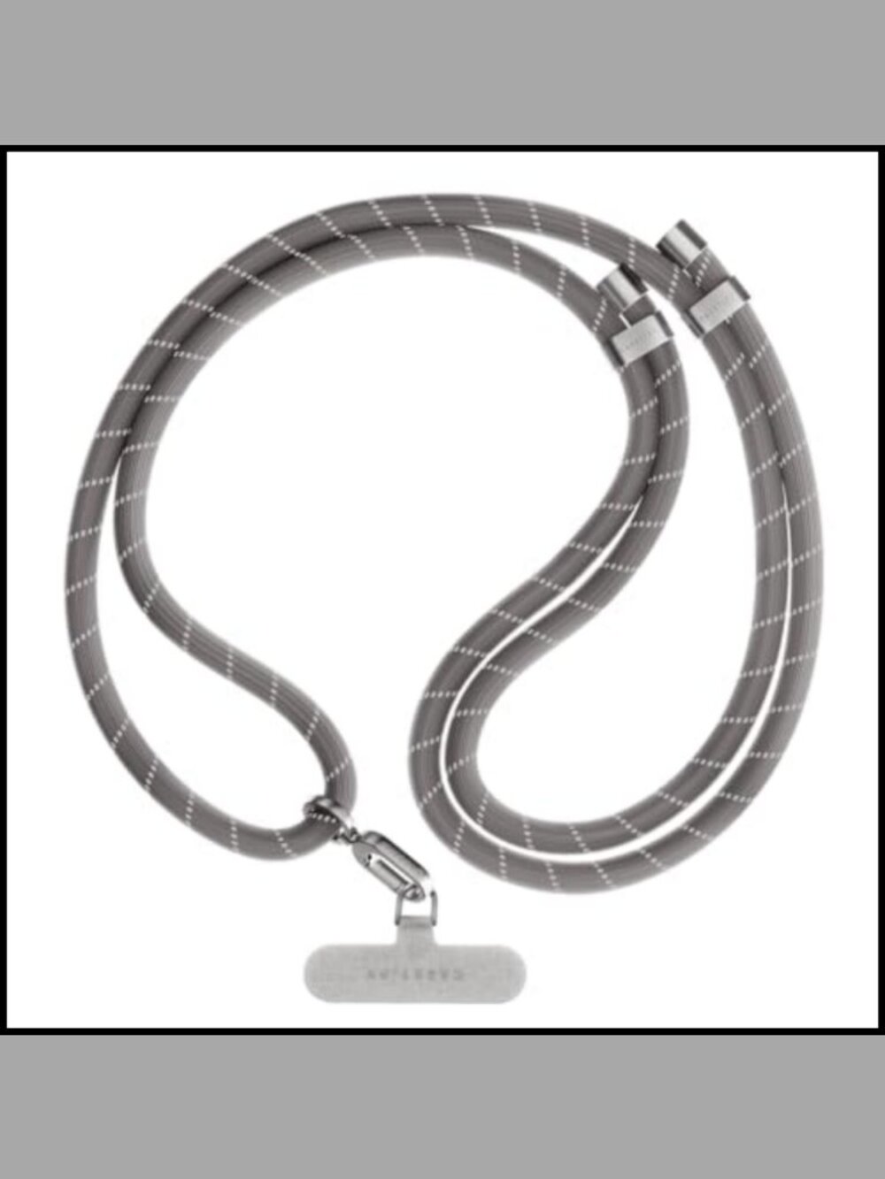 8mm Rope Cross Body Phone Strap with Card Holder, Adjustable, Hands-Free